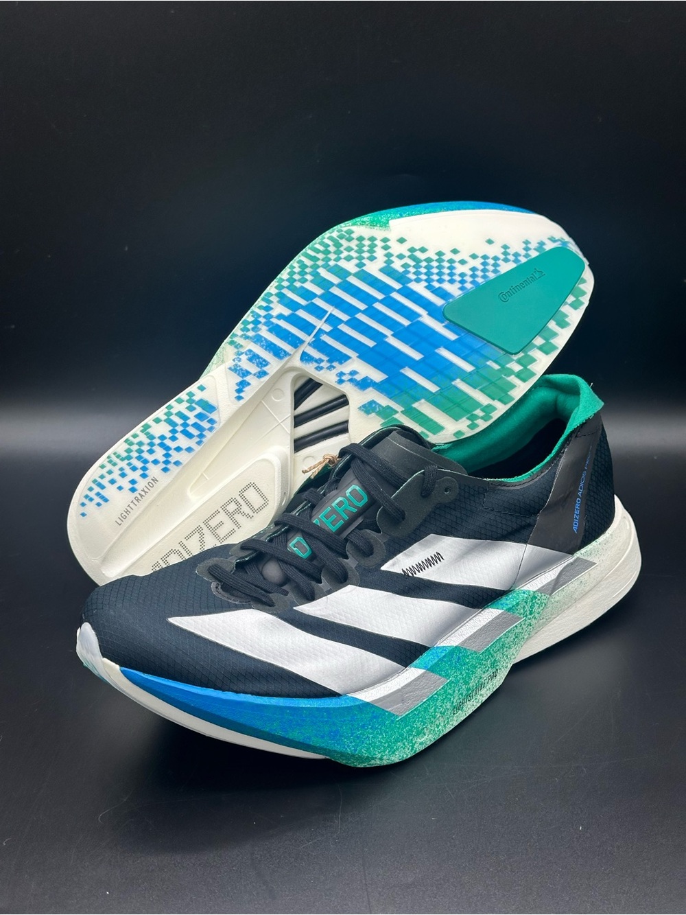 Adidas Adizero Adios Pro 4 NBY Mens Running Shoes Black Blue JR6365
